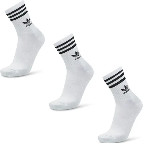 Solid Crew 3 Pack Unisexe Chaussettes - Blanc - Taille: 37-39 - Foot Locker - Adidas - Modalova