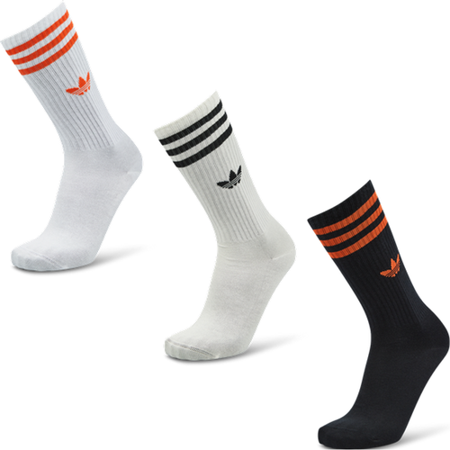 Solid Crew 3 Pack Unisexe - Chaussettes, Blanc - Taille 40-42 - Adidas - Modalova