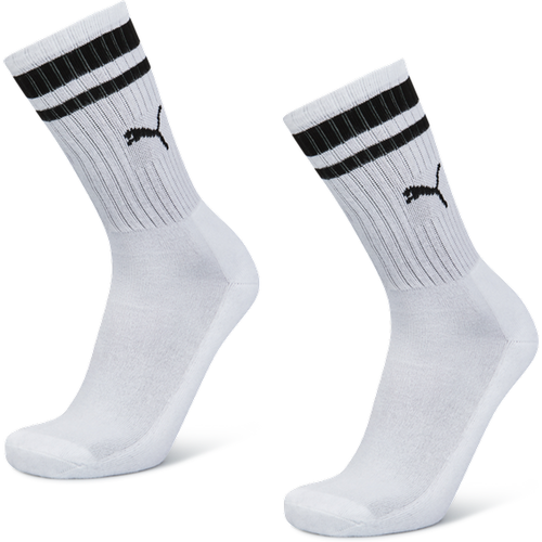 Her Stripe Crew 2pk 39-42 Unisexe - Chaussettes, Blanc - Taille 39 - 42 - Coton - Puma - Modalova