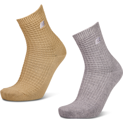 Quarter 2 Pack Unisexe Chaussettes - Vert - Taille: 35-38 - Coton - Foot Locker - New Balance - Modalova