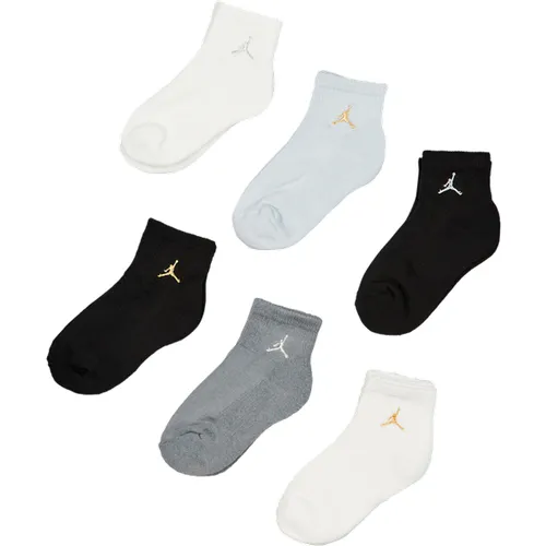 Kids Ankle 6 Pack Unisexe Chaussettes - Gris - Taille: 27 - 30 - Foot Locker - Jordan - Modalova