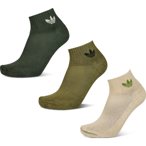 Ankle 3 Pack Unisexe - Chaussettes, Vert - Taille 37-39 - Coton - Adidas - Modalova