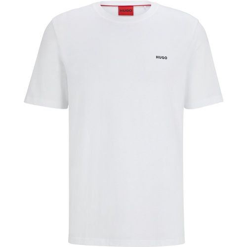 T-shirt en jersey de coton avec logo imprimé - HUGO - Modalova