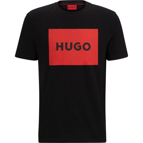 T-shirt Regular en jersey de coton à logo imprimé - HUGO - Modalova
