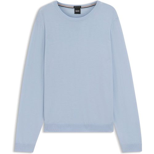 Pull Slim en laine mérinos à col rond - Boss - Modalova
