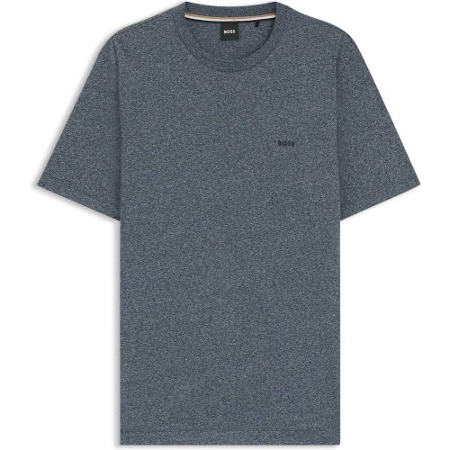 T-shirt en jersey de coton avec détail logoté - Boss - Modalova