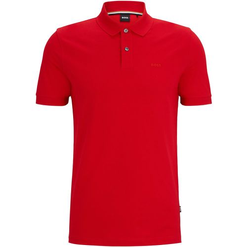 Polo Regular en coton avec logo brodé - Boss - Modalova