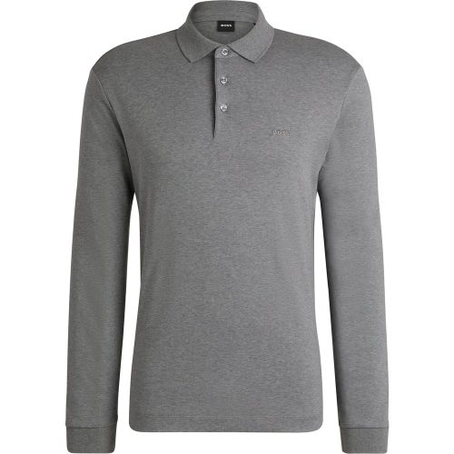 Polo en coton biologique avec logo brodé - Boss - Modalova
