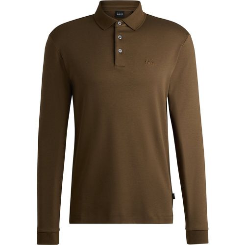 Polo en coton interlock avec logo brodé - Boss - Modalova