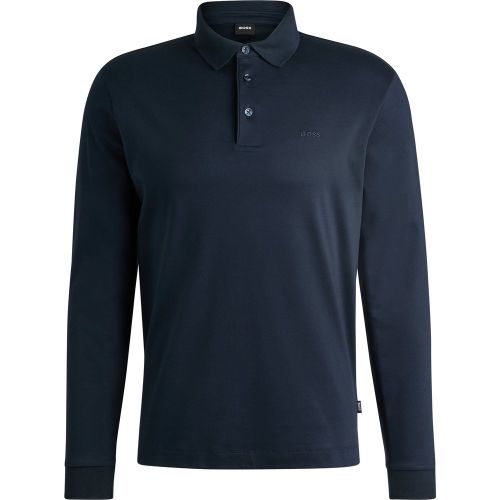 Polo en coton biologique avec logo brodé - Boss - Modalova