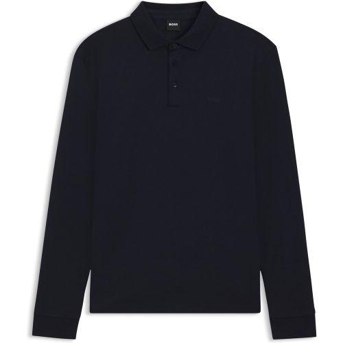Polo en coton interlock à logo brodé - Boss - Modalova