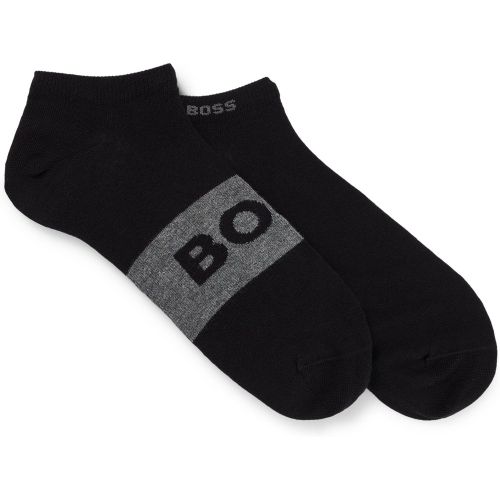 Lot de deux paires de chaussettes basses en maille stretch - Boss - Modalova