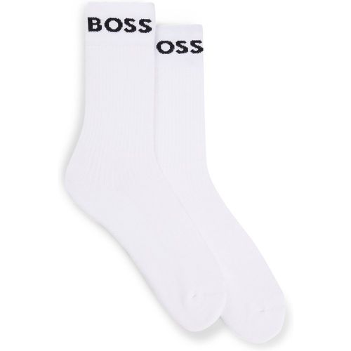 Lot de deux paires de chaussettes mi-mollet en maille stretch - Boss - Modalova