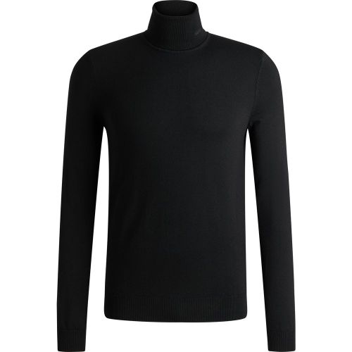 Pull Regular à col roulé en laine vierge - HUGO - Modalova