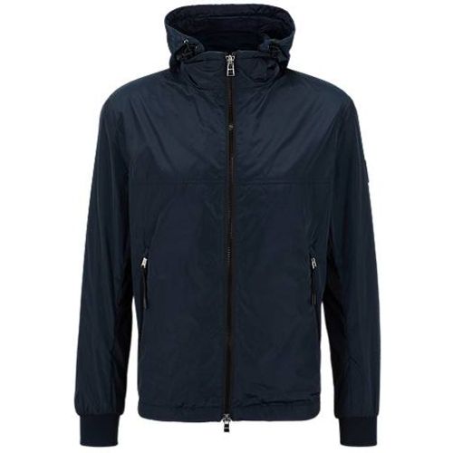 Veste déperlante Regular Fit à capuche amovible - Boss - Modalova