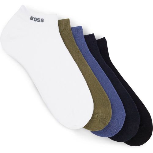 Lot de cinq paires de chaussettes hauteur cheville - Boss - Modalova