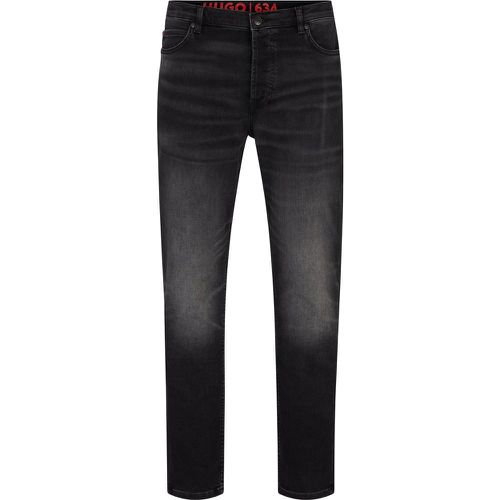 Jean Tapered Fit noir en denim stretch confortable - HUGO - Modalova