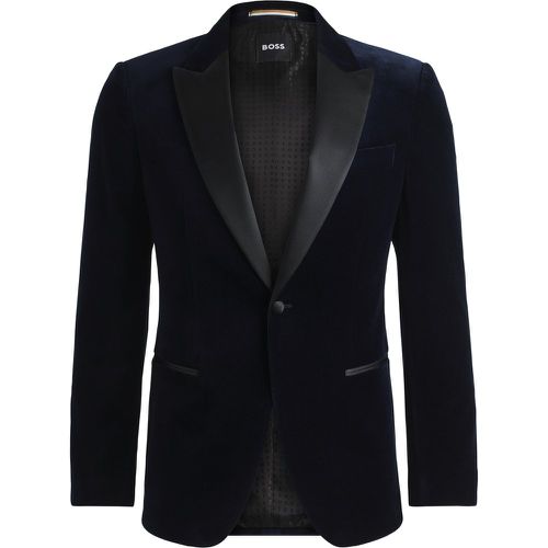 Veste de smoking Slim Fit en velours de pur coton - Boss - Modalova