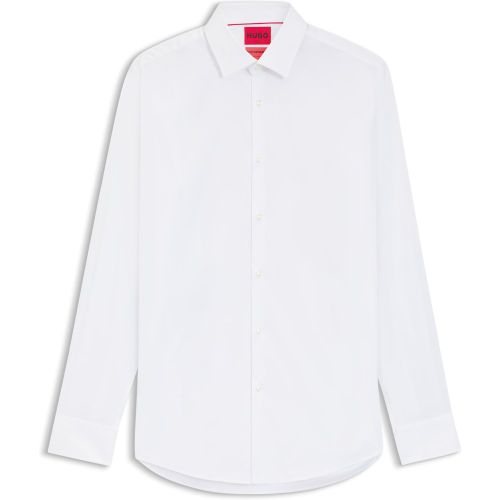 Chemise Slim Fit en popeline de coton mélangé - HUGO - Modalova