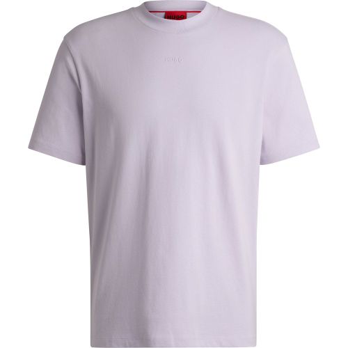 T-shirt décontracté en coton à logo imprimé - HUGO - Modalova