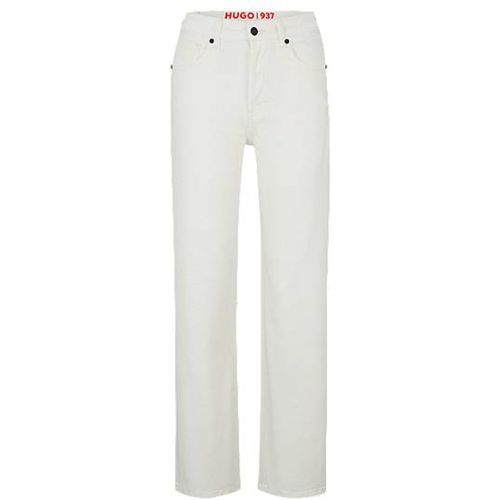 Jean Relaxed Fit en denim de coton à taille haute - HUGO - Modalova
