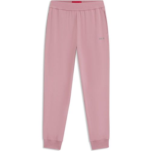 Bas de survêtement en coton et modal stretch avec logo imprimé - HUGO - Modalova