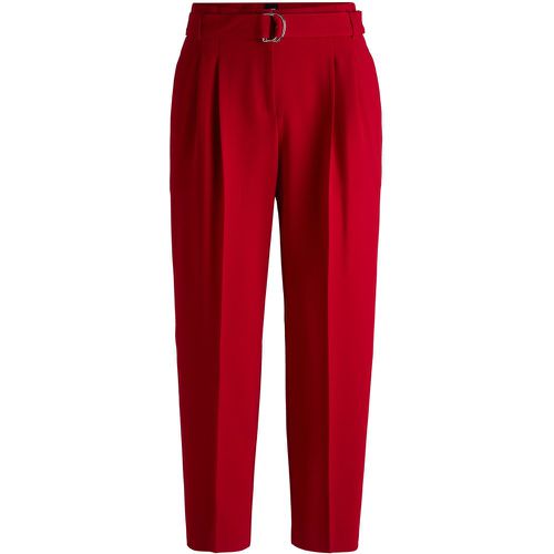 Pantalon court Regular en crêpe infroissable - Boss - Modalova