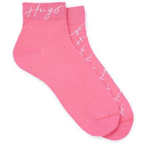 Lot de deux paires de chaussettes avec logos manuscrits - HUGO - Modalova