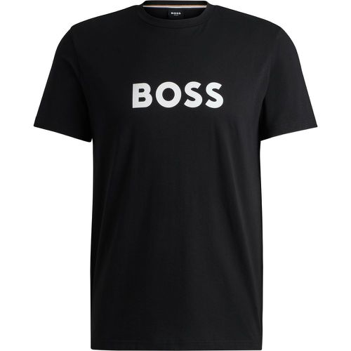 T-shirt Regular en jersey de coton à logo imprimé - Boss - Modalova