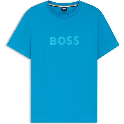 T-shirt en jersey de coton avec protection anti-UV SPF 50+ - Boss - Modalova
