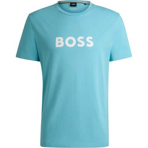 T-shirt en jersey de coton avec protection anti-UV SPF 50+ - Boss - Modalova