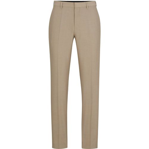 Pantalon Regular Fit en tissu stretch à micro motif - Boss - Modalova