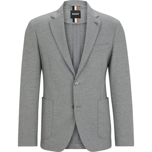 Veste Slim Fit en jersey interlock chiné - Boss - Modalova