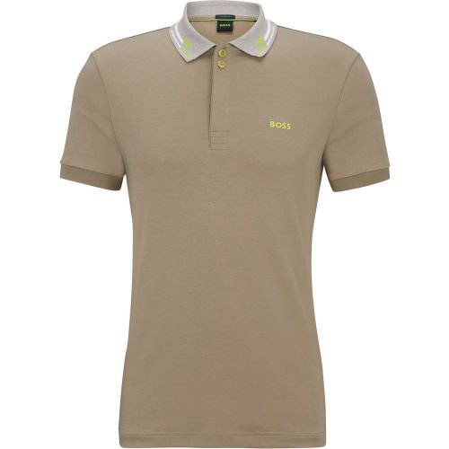 Polo en coton interlock avec logo brodé - Boss - Modalova
