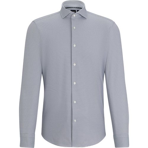 Chemise Regular Fit structurée en matière stretch performante - Boss - Modalova