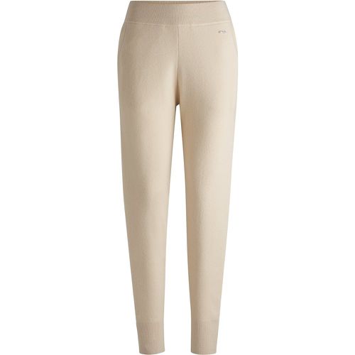 Pantalon en maille de laine vierge et de cachemire - Boss - Modalova