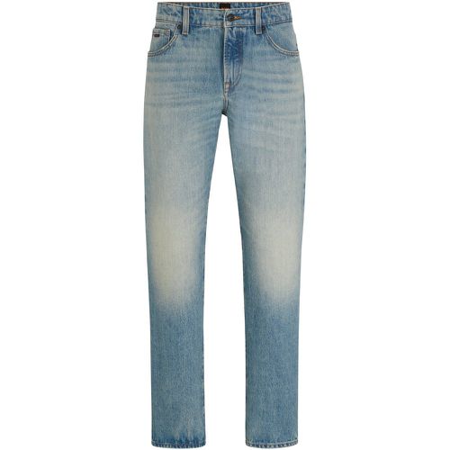 Jean Regular Fit en denim rigide bleu - Boss - Modalova