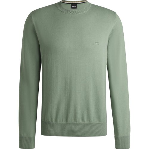 Pull en coton à logo brodé - Boss - Modalova
