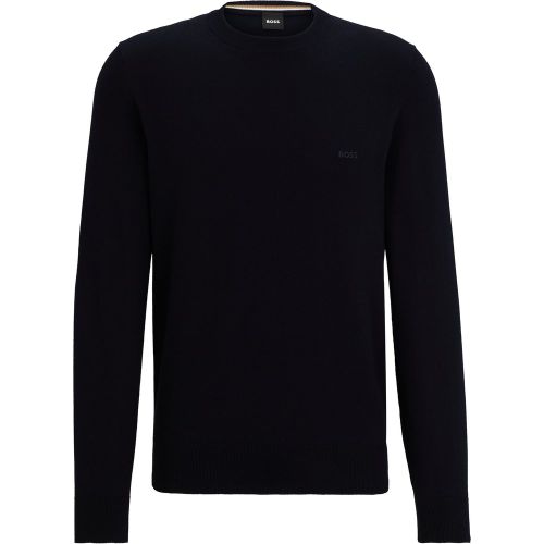 Pull en coton à logo brodé - Boss - Modalova