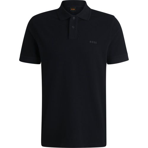 Polo en piqué de coton avec logo imprimé - Boss - Modalova