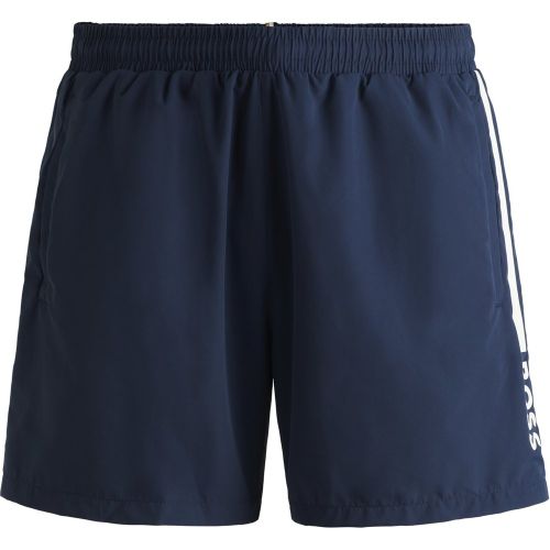 Short de bain à logo et rayure - Boss - Modalova