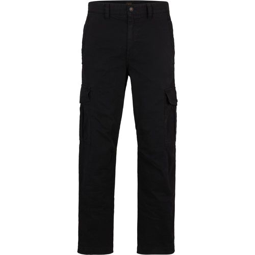 Pantalon cargo en coton stretch avec patch logo - Boss - Modalova