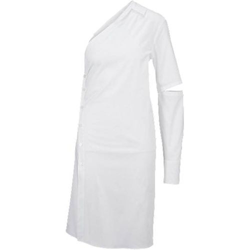 Robe-chemise asymétrique en coton facile à repasser - Boss - Modalova
