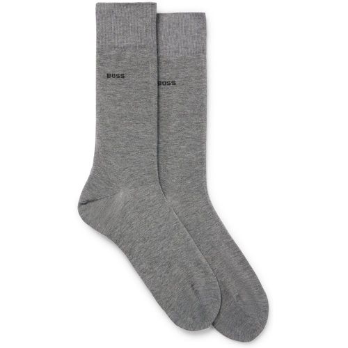 Lot de deux paires de chaussettes mi-mollet en coton stretch - Boss - Modalova