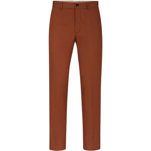 Pantalon Slim Fit en coton stretch à teneur en soie - Boss - Modalova