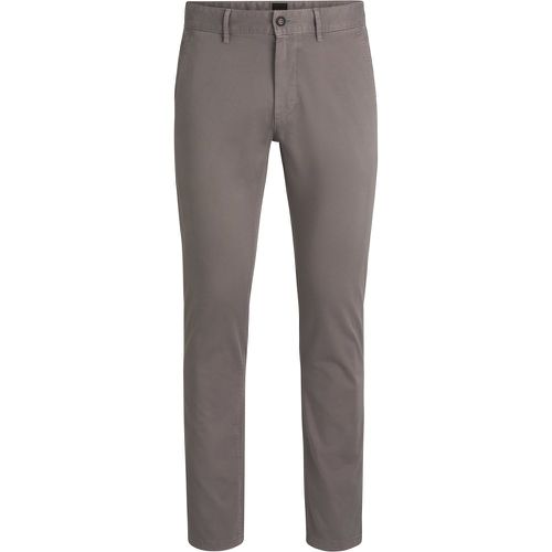 Chino Slim Fit en coton stretch satiné - Boss - Modalova