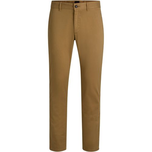 Chino Slim Fit en coton stretch satiné - Boss - Modalova