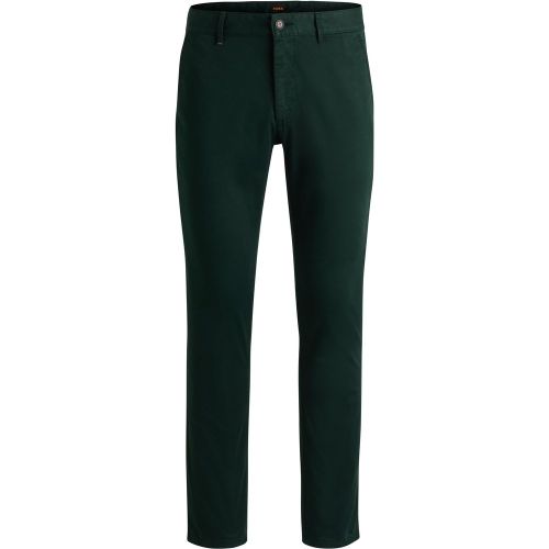 Chino Slim en satin de coton stretch - Boss - Modalova