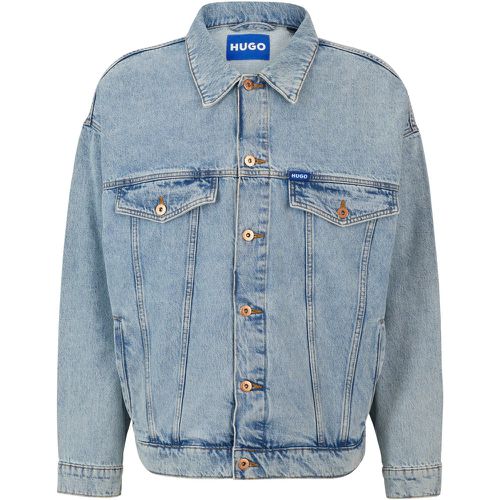 Veste Relaxed Fit en denim très lavé - HUGO - Modalova