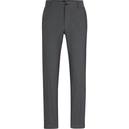 Pantalon Regular Fit en coton stretch à motif - Boss - Modalova